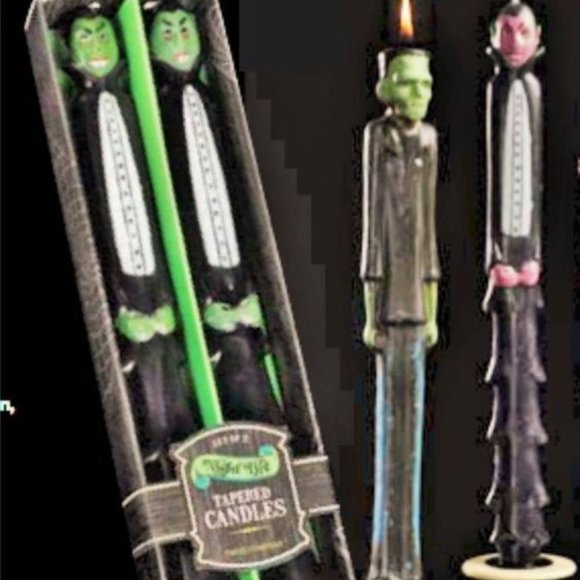 SOLD- Frankenstein 12" Taper Candle